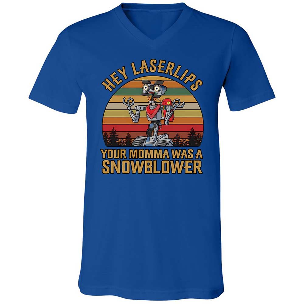 Unisex V-Neck T-Shirt - CG9RRLDU - True Royal - 4