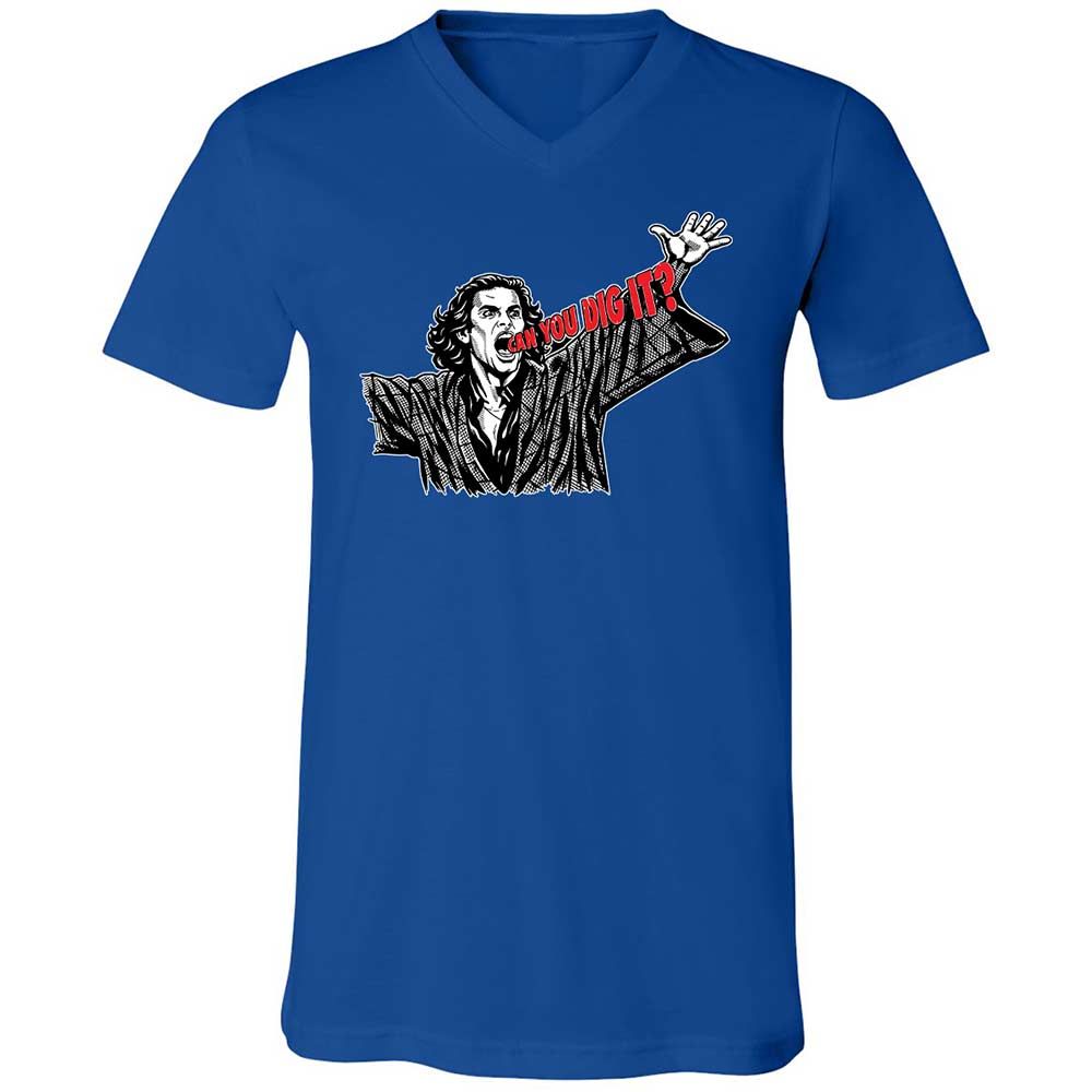 Unisex V-Neck T-Shirt - 3F9GJFQS - True Royal - 4