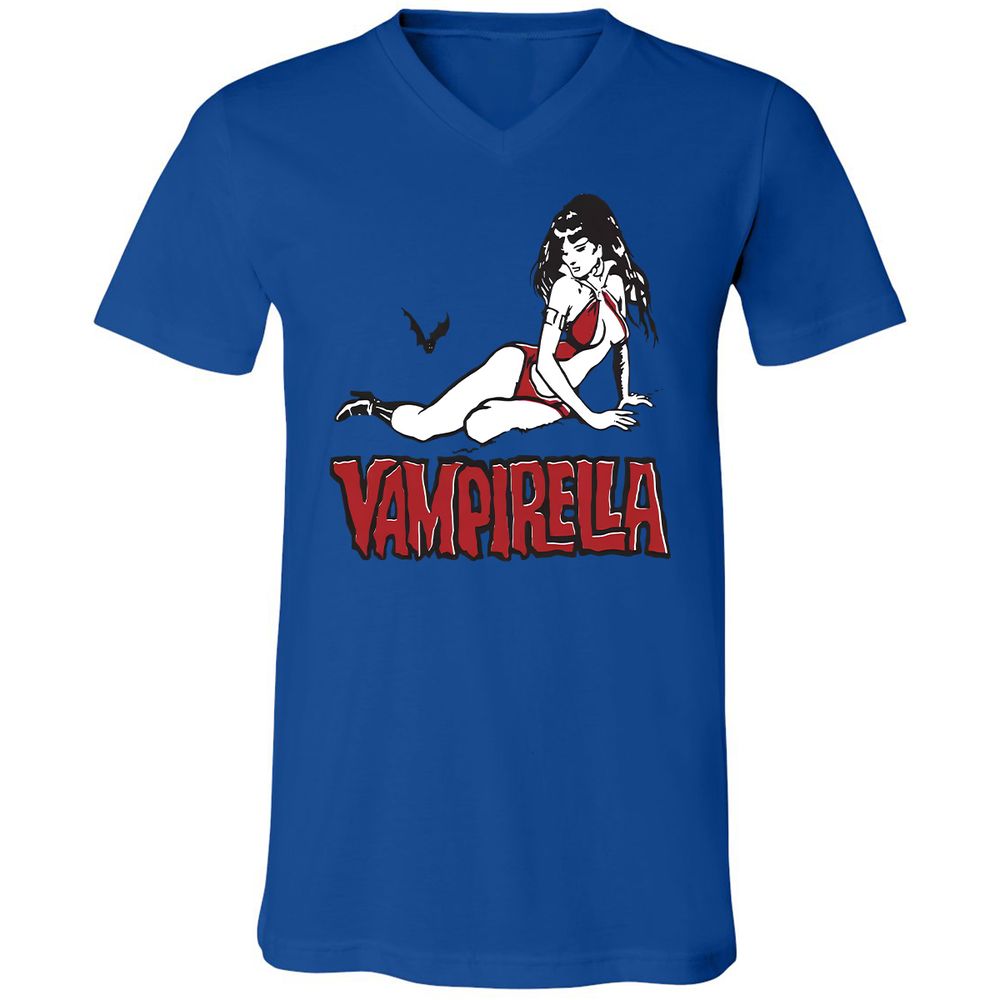 Unisex V-Neck T-Shirt - FKAESP1V - True Royal - 4