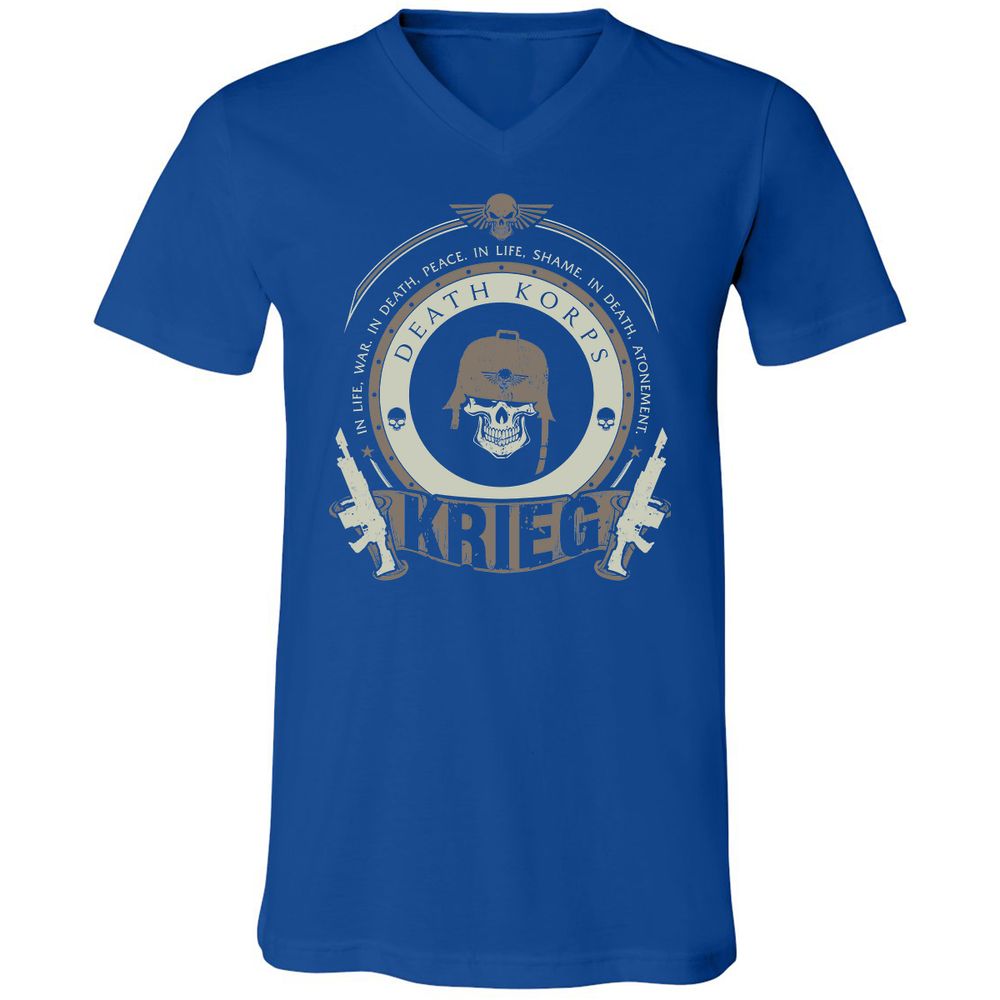 Unisex V-Neck T-Shirt - 9SHQZC1C - True Royal - 4