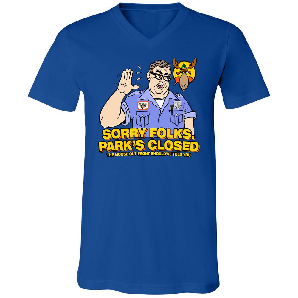 Unisex V-Neck T-Shirt - DBGZWSC2 - True Royal - 4