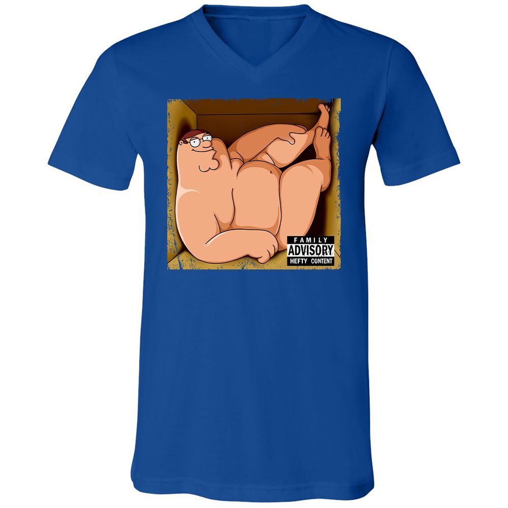 Unisex V-Neck T-Shirt - L8F5ZMVY - True Royal - 4