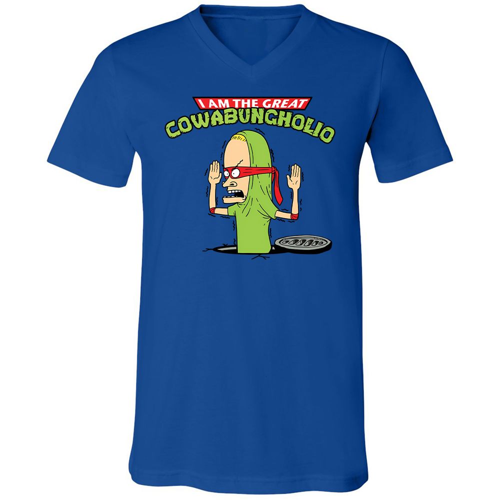 Unisex V-Neck T-Shirt - MD59U82E - True Royal - 4