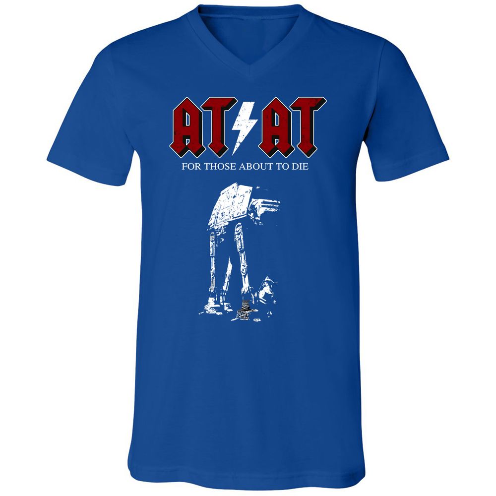 Unisex V-Neck T-Shirt - 71RTAAZU - True Royal - 4