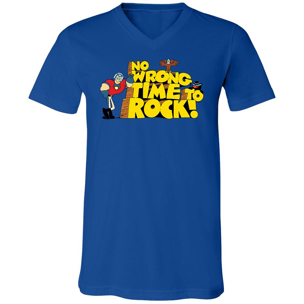 Unisex V-Neck T-Shirt - 6P3RLVDD - True Royal - 4