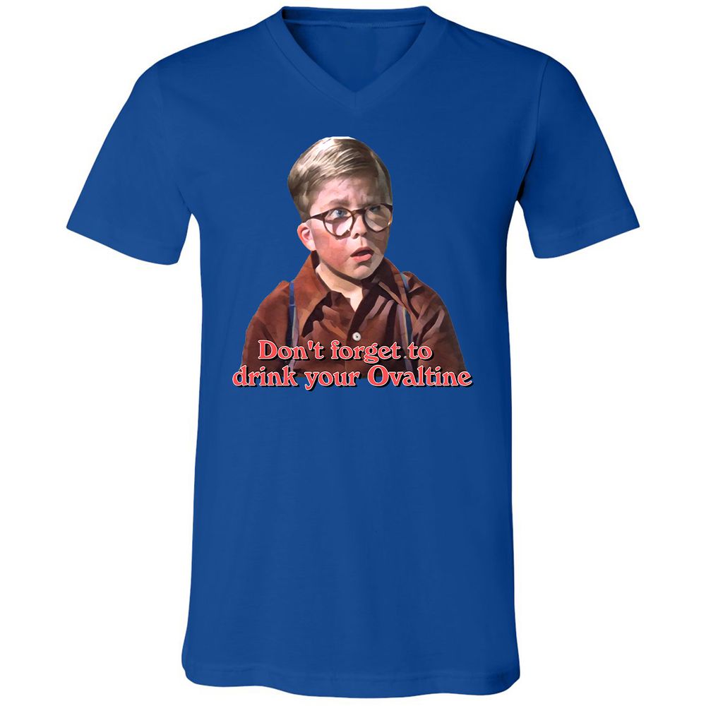 Unisex V-Neck T-Shirt - C8Y5D8T6 - True Royal - 4