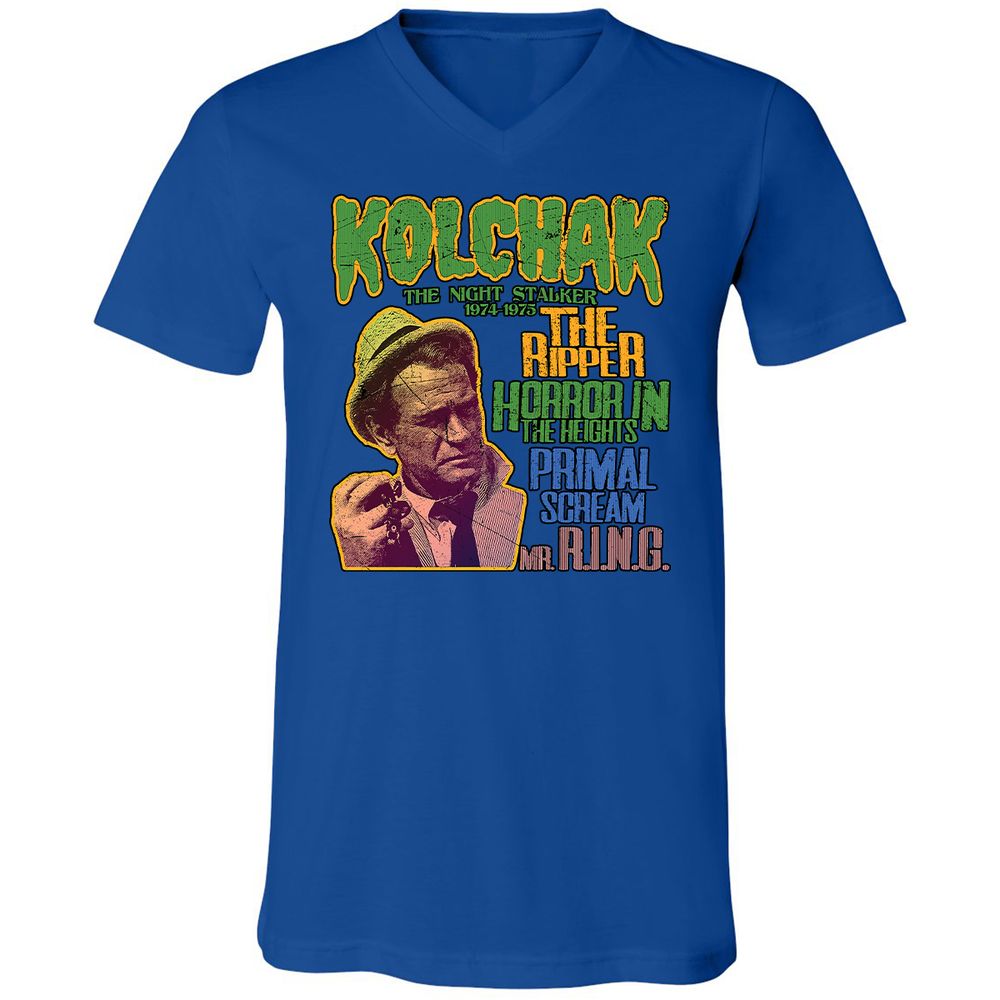 Unisex V-Neck T-Shirt - 51NUTT3B - True Royal - 4