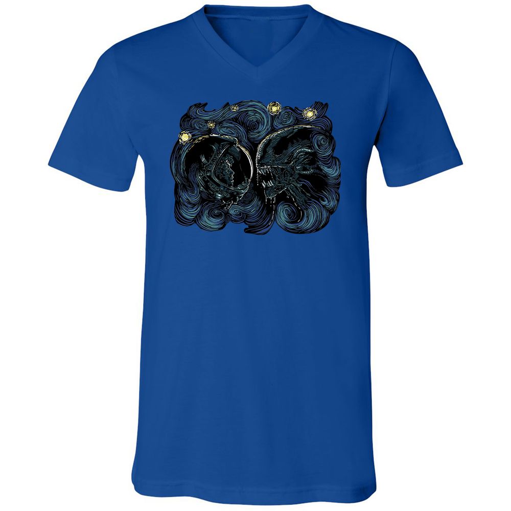 Unisex V-Neck T-Shirt - FEKEPGP3 - True Royal - 4