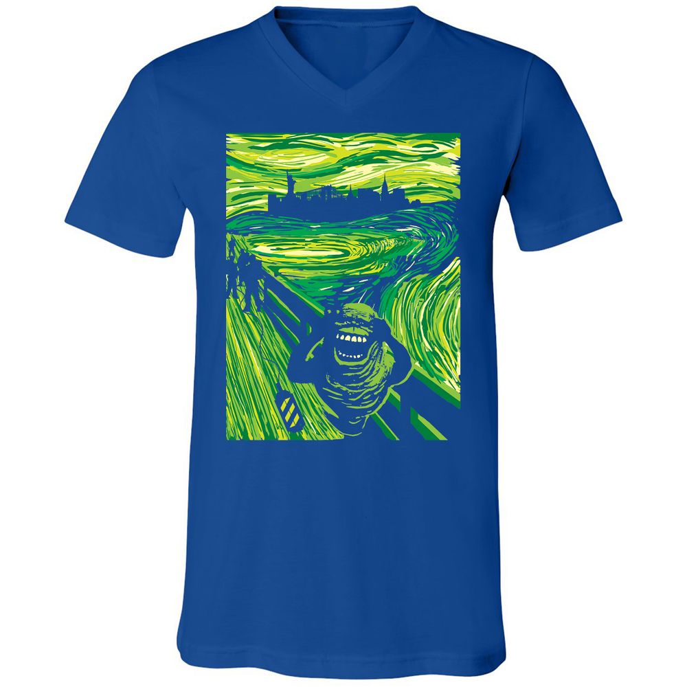 Unisex V-Neck T-Shirt - 5A78X846 - True Royal - 4