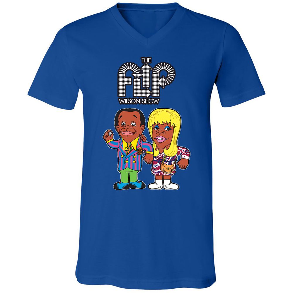Unisex V-Neck T-Shirt - 7UZ1ZEGW - True Royal - 4