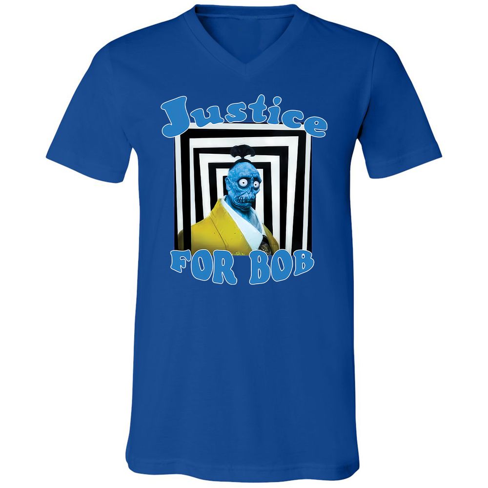 Unisex V-Neck T-Shirt - LAD5XWSS - True Royal - 4