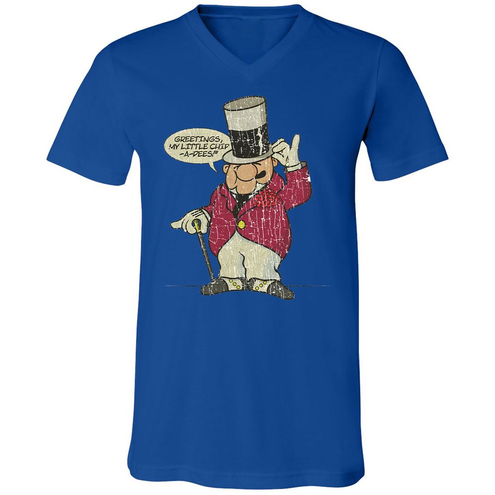 Unisex V-Neck T-Shirt - YZZ1PWQL - True Royal - 4