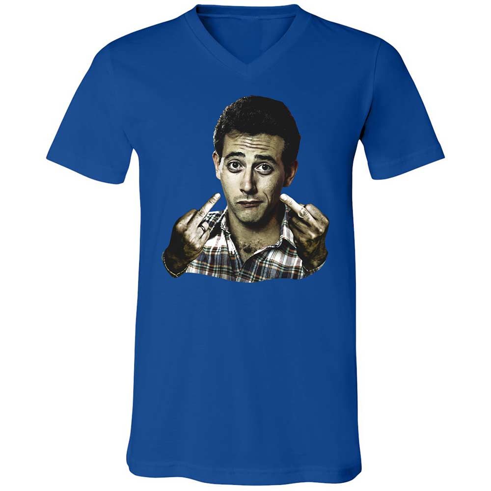Unisex V-Neck T-Shirt - F3RYF1GF - True Royal - 4