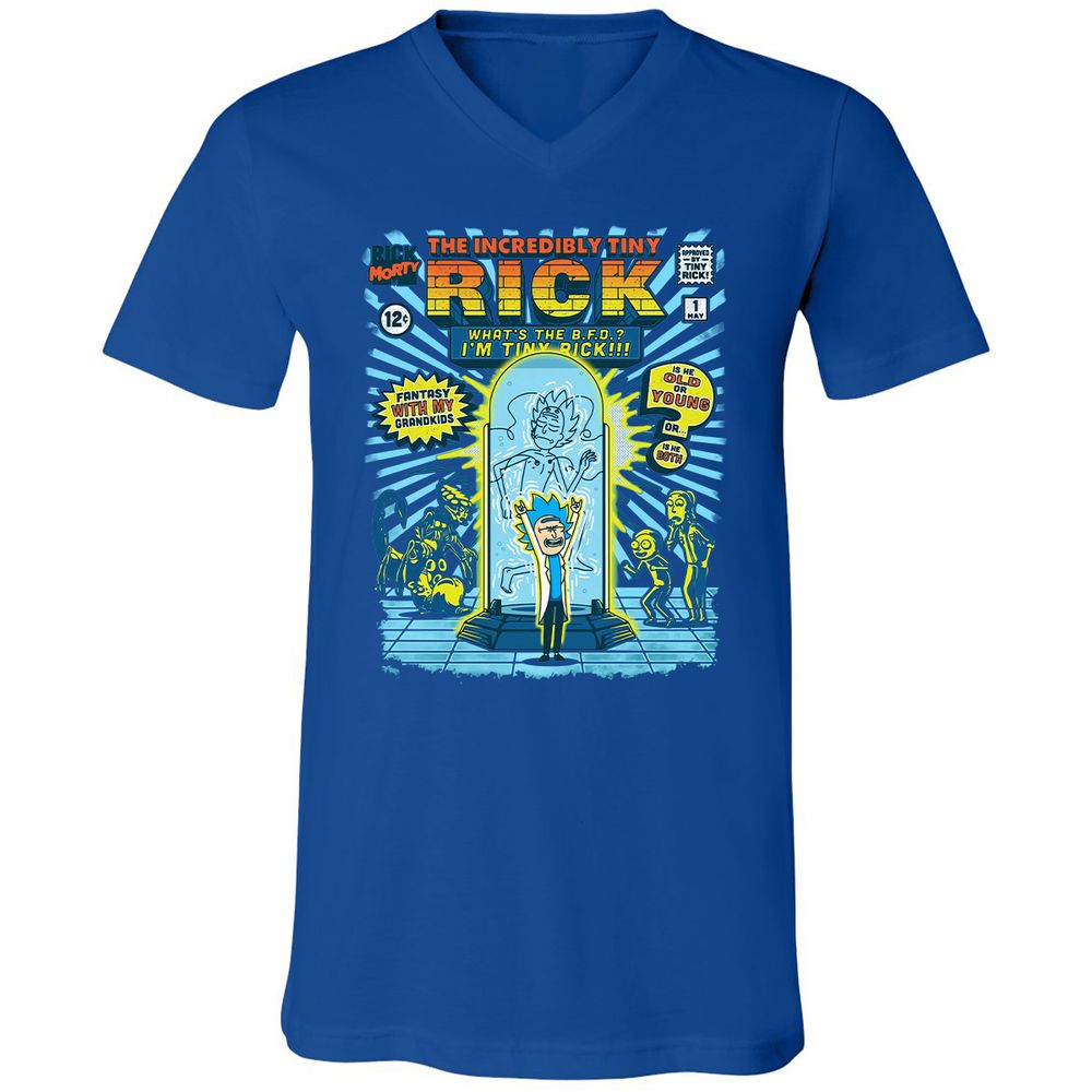 Unisex V-Neck T-Shirt - 9L8N3ESZ - True Royal - 4