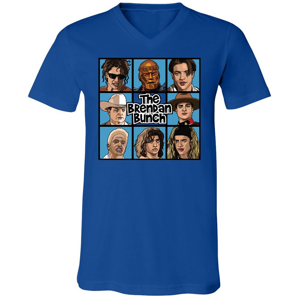 Unisex V-Neck T-Shirt - 3VPPFP18 - True Royal - 4