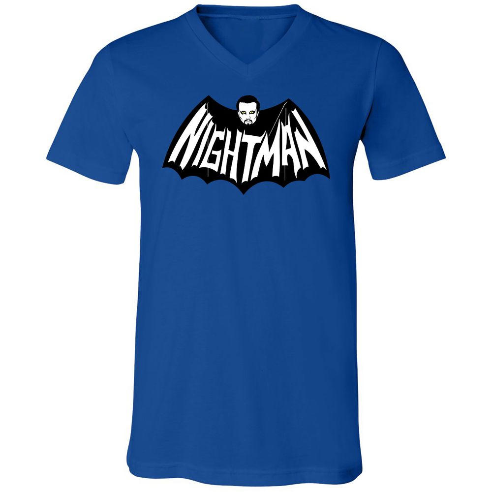 Unisex V-Neck T-Shirt - 5KA9E4HQ - True Royal - 4