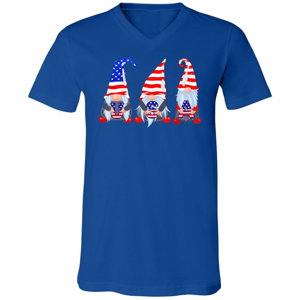 Unisex V-Neck T-Shirt - 61P5TJAD - True Royal - 4