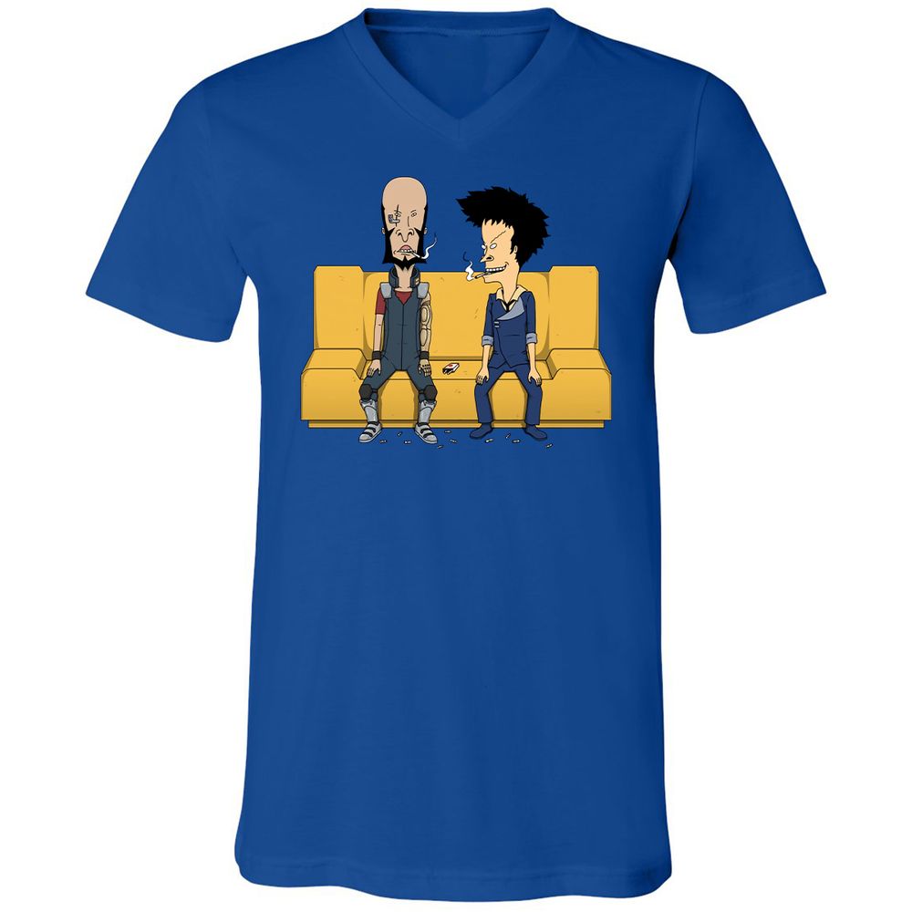 Unisex V-Neck T-Shirt - SLL4CKTH - True Royal - 4
