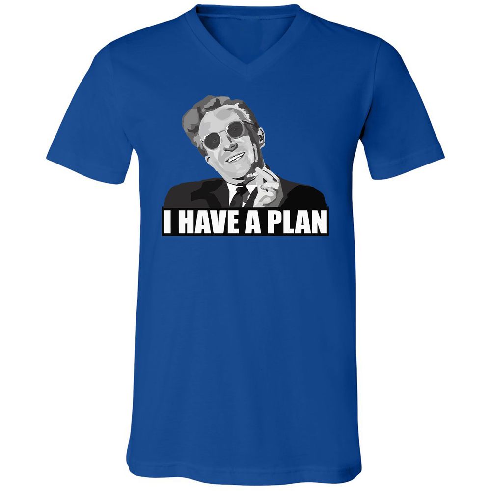 Unisex V-Neck T-Shirt - HH31H6C1 - True Royal - 4