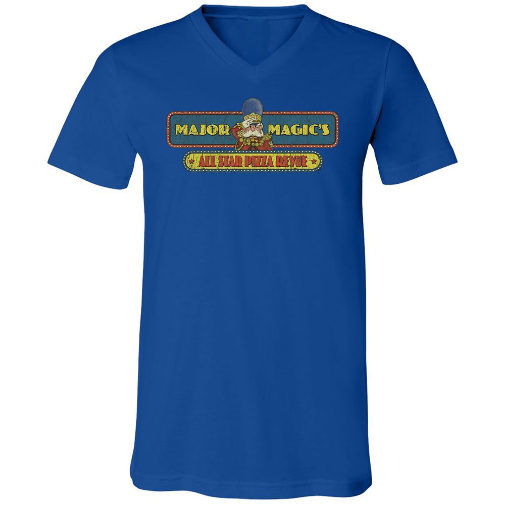 Unisex V-Neck T-Shirt - GCH9EYST - True Royal - 4