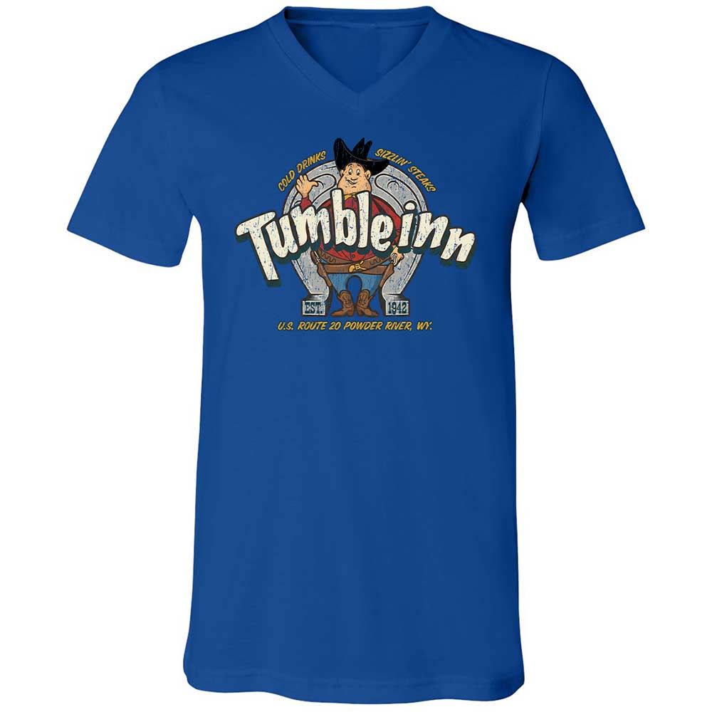 Unisex V-Neck T-Shirt - 6B7BKZ38 - True Royal - 4