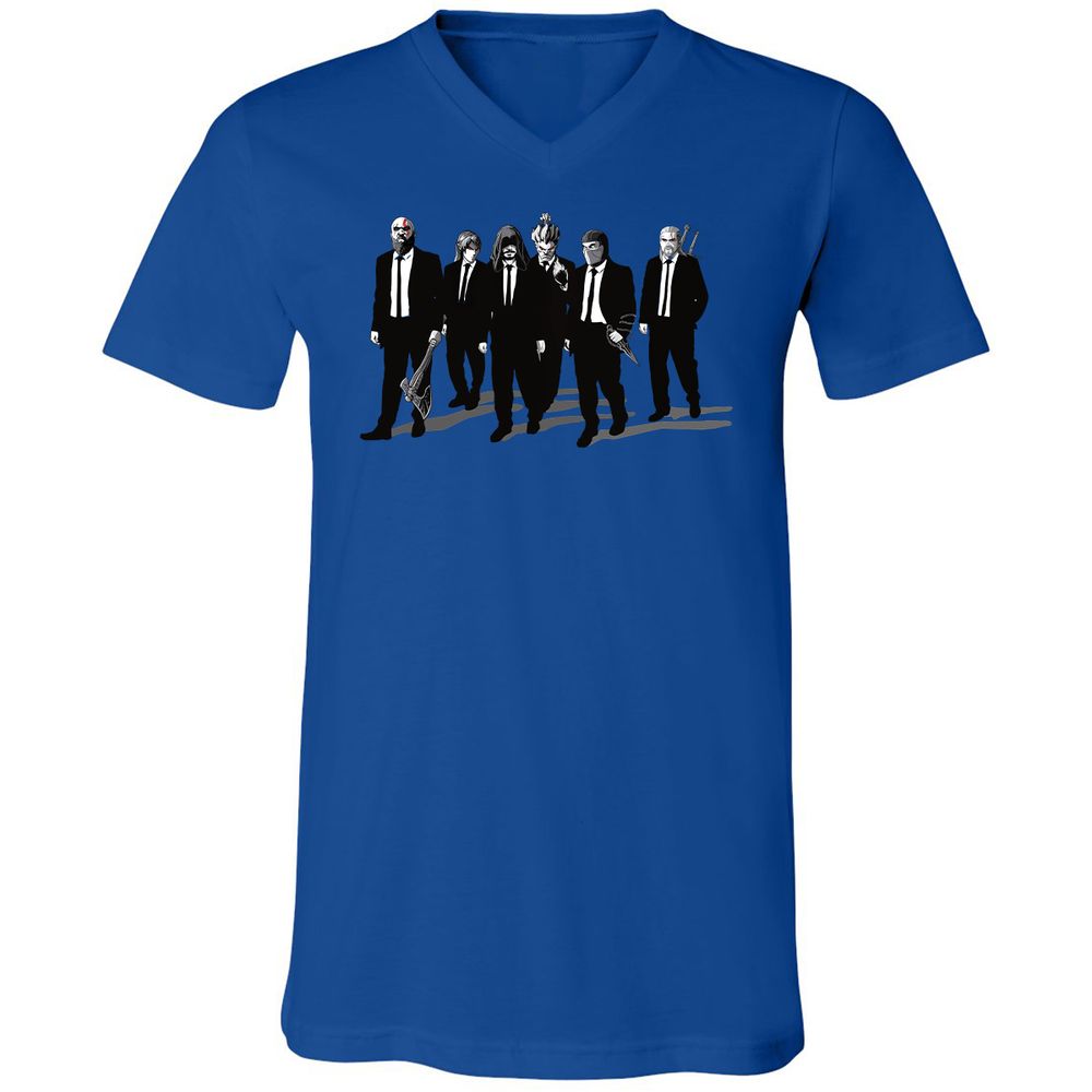 Unisex V-Neck T-Shirt - 3G4MZY2V - True Royal - 4
