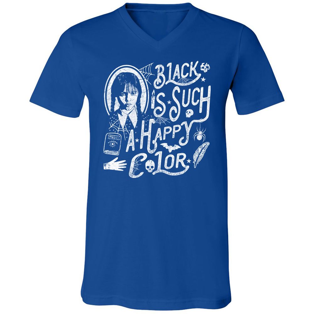 Unisex V-Neck T-Shirt - KCTQV6B5 - True Royal - 4