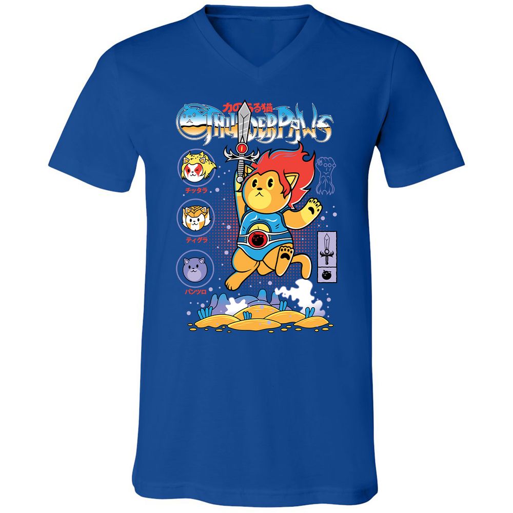 Unisex V-Neck T-Shirt - KFGYZAA2 - True Royal - 4