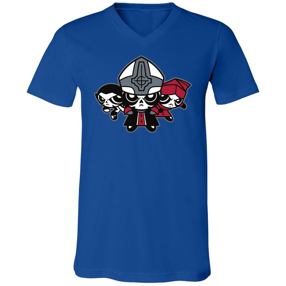 Unisex V-Neck T-Shirt - A5WJEP5Z - True Royal - 4