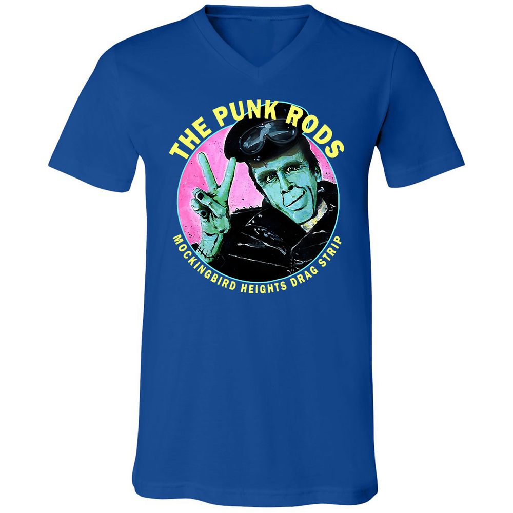 Unisex V-Neck T-Shirt - Y84JA9WL - True Royal - 4