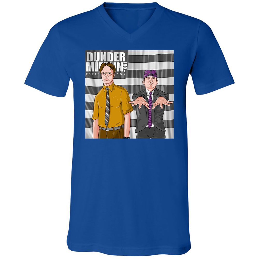 Unisex V-Neck T-Shirt - 78FT7P78 - True Royal - 4