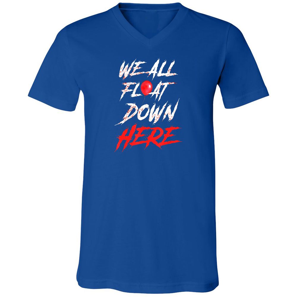 Unisex V-Neck T-Shirt - M4JK839S - True Royal - 4