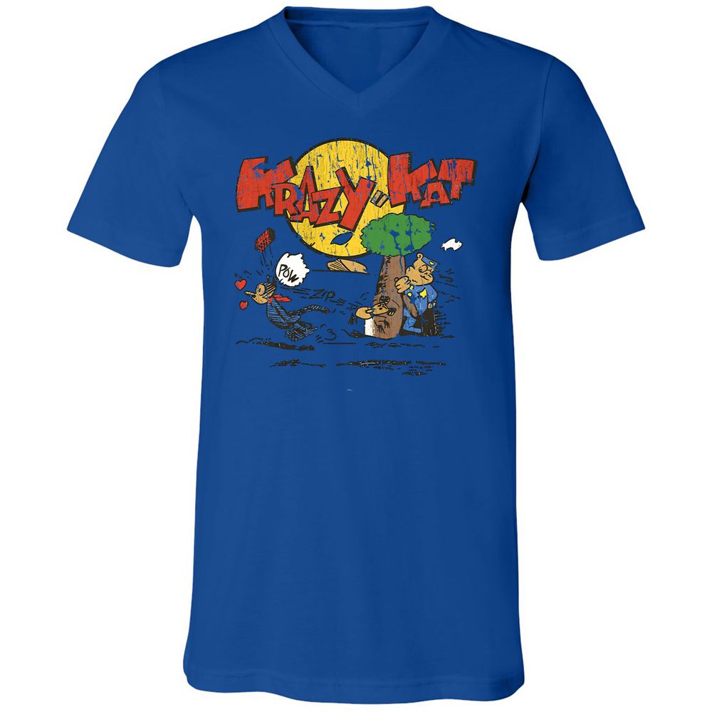 Unisex V-Neck T-Shirt - VGVMMZ24 - True Royal - 4