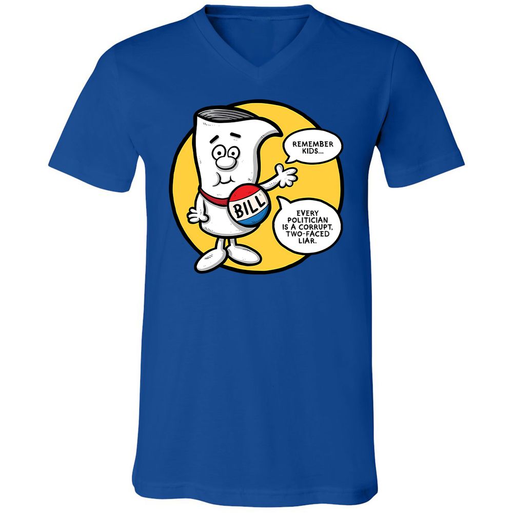 Unisex V-Neck T-Shirt - Q23BNVCG - True Royal - 4
