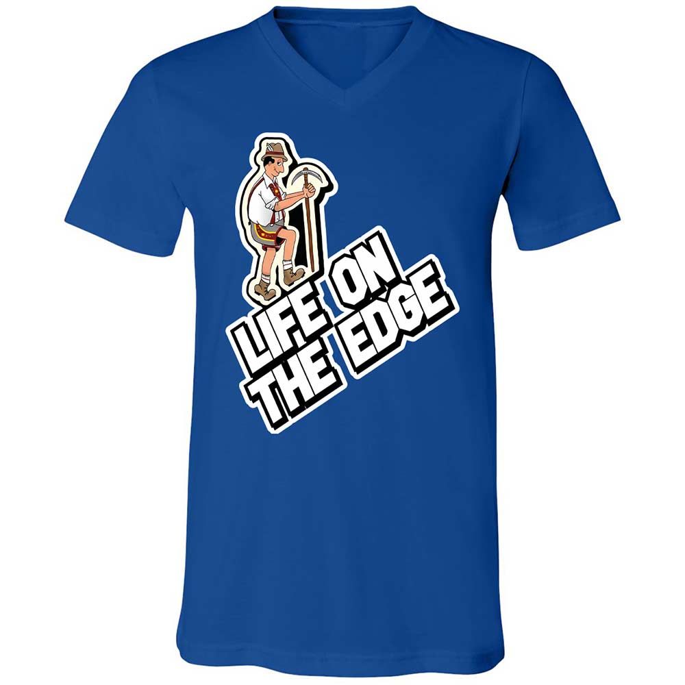 Unisex V-Neck T-Shirt - VVV2KCS2 - True Royal - 4