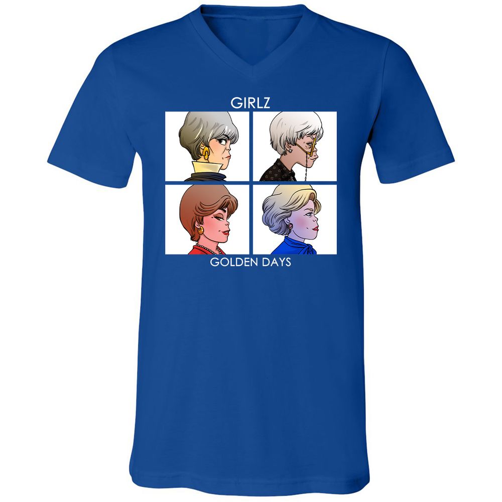 Unisex V-Neck T-Shirt - EMEHLG3C - True Royal - 4