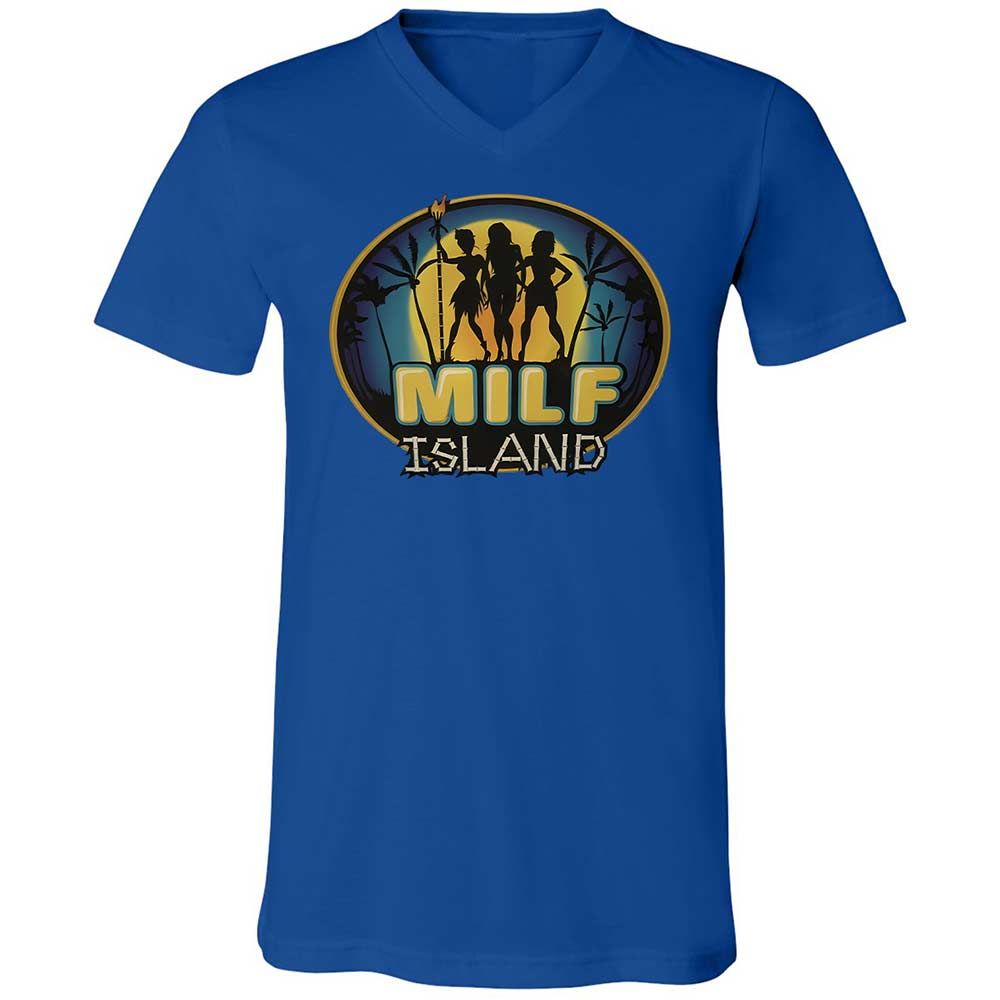 Unisex V-Neck T-Shirt - UDYEMDHJ - True Royal - 4