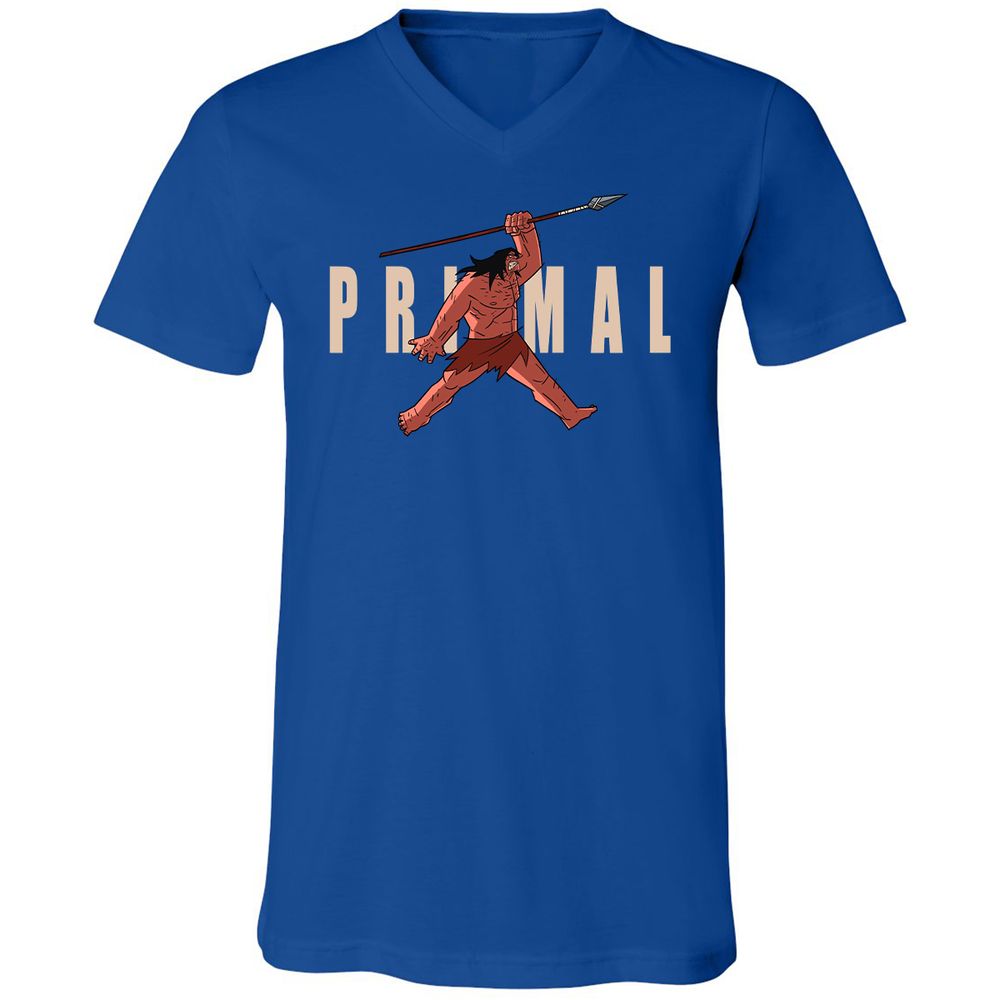 Unisex V-Neck T-Shirt - Y6CVAUKT - True Royal - 4