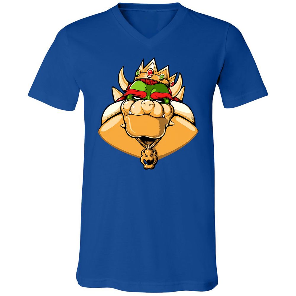 Unisex V-Neck T-Shirt - 4B3V2FG3 - True Royal - 4