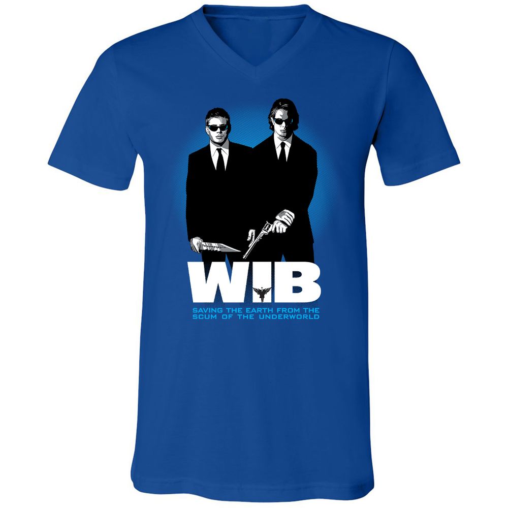 Unisex V-Neck T-Shirt - S97MDDT4 - True Royal - 4