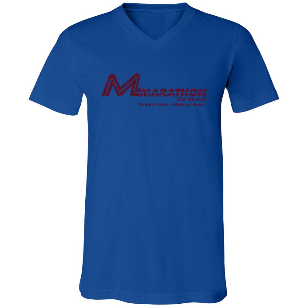Unisex V-Neck T-Shirt - L6JBT89W - True Royal - 4