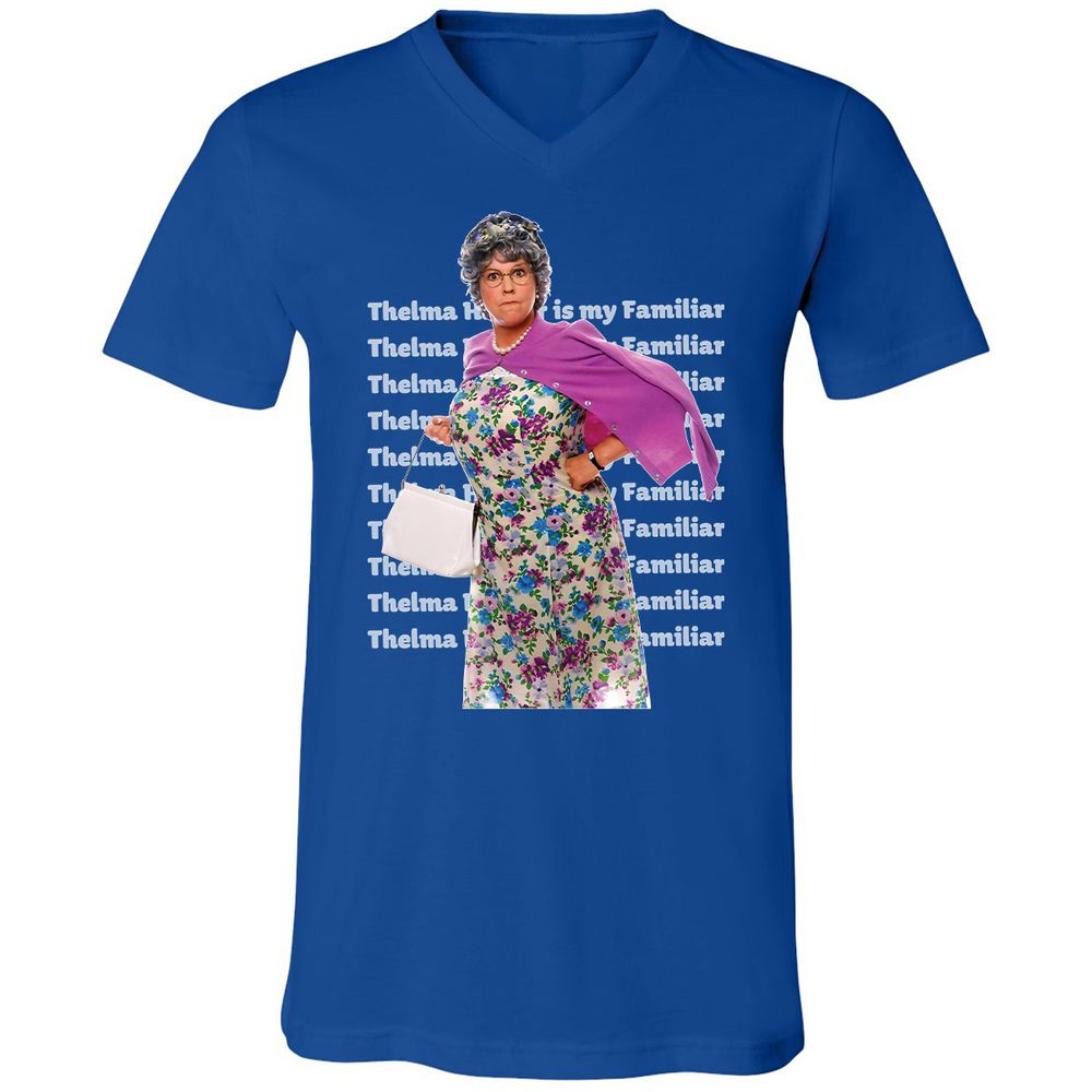 Unisex V-Neck T-Shirt - X4VU5J3U - True Royal - 4