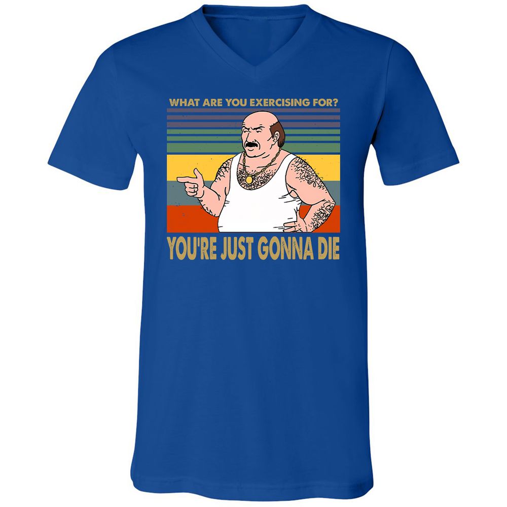 Unisex V-Neck T-Shirt - BW6S6RE3 - True Royal - 4