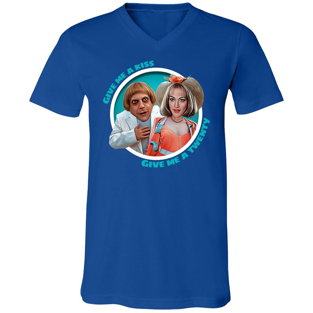 Unisex V-Neck T-Shirt - V1TWMYHN - True Royal - 4