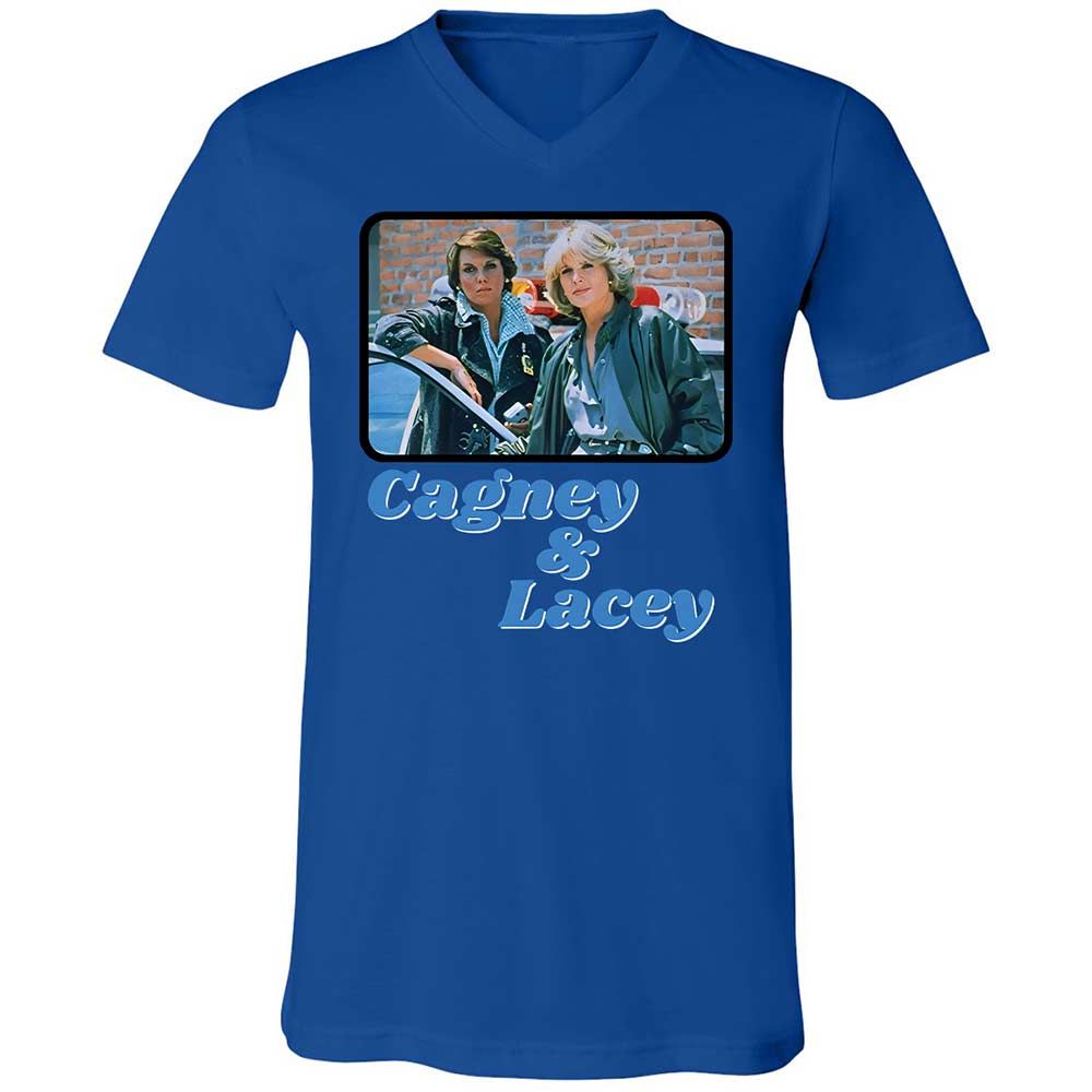 Unisex V-Neck T-Shirt - ESRNHEV8 - True Royal - 4