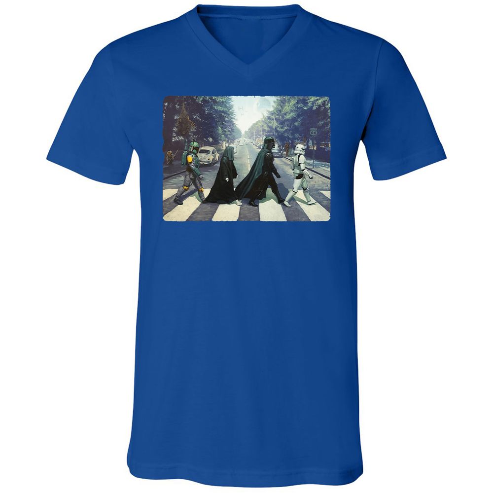 Unisex V-Neck T-Shirt - KT87ND3C - True Royal - 4