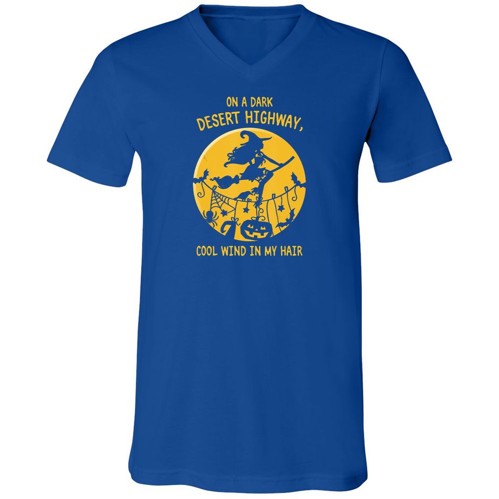 Unisex V-Neck T-Shirt - UFG38F7T - True Royal - 4