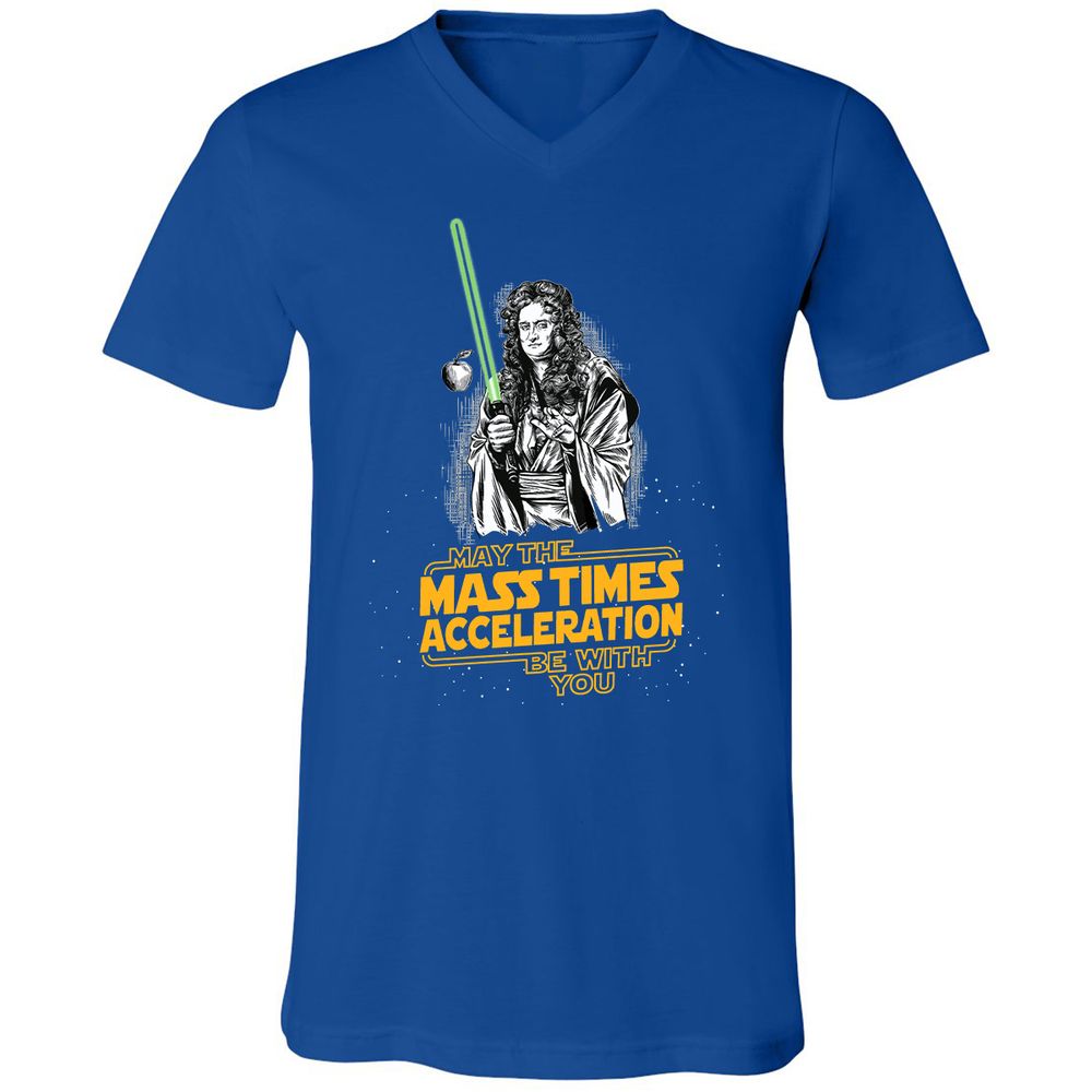 Unisex V-Neck T-Shirt - 6J8VUZR9 - True Royal - 4