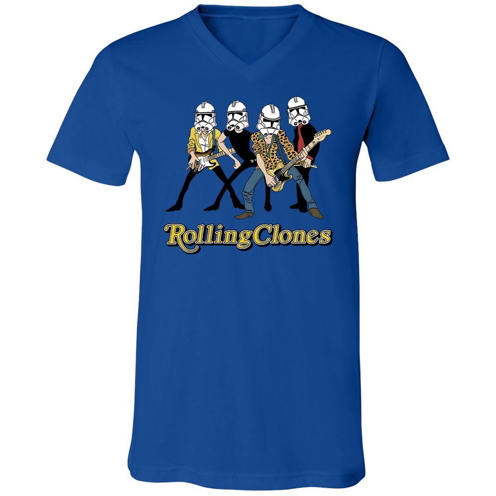 Unisex V-Neck T-Shirt - CZCS1VRM - True Royal - 4