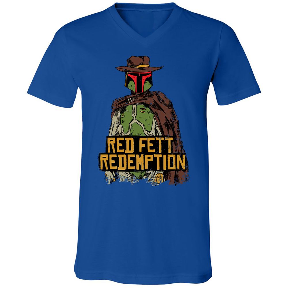 Unisex V-Neck T-Shirt - RLMBLBT8 - True Royal - 4